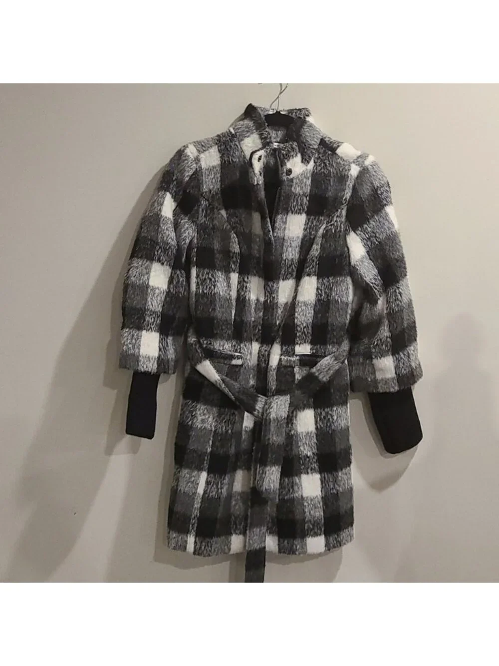 New Isaac Mizrahi Live Funnel Neck Coat with Storm Cuff